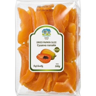 Папайя слайс сушена помаранчева (цукат)