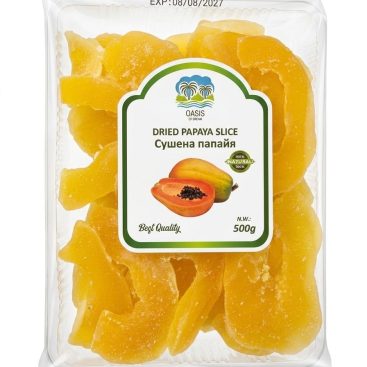 Папайя слайс сушена жовта (цукат)